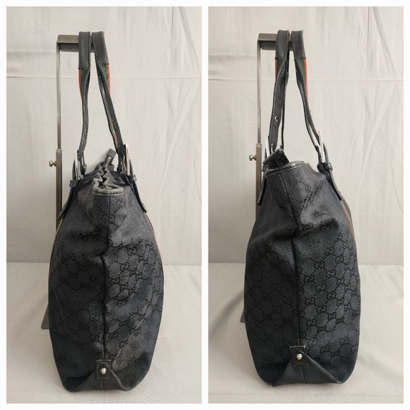 ✨️GUCCI GG Canvas Web Belted Handle Tote Bag - Picture 8 of 16